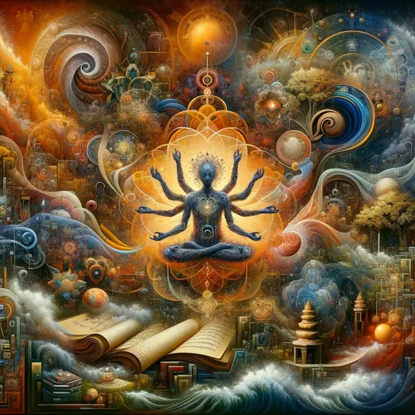 An act of balance - representation of mindful equilibrium between knowledge and presence