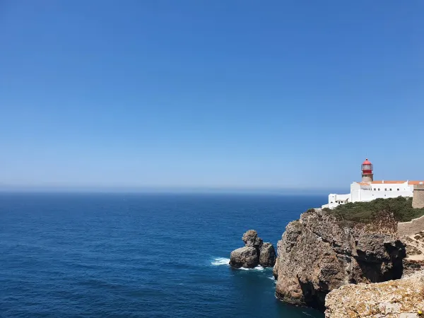 View from Cabo de São Vicente cliffs overlooking the ocean