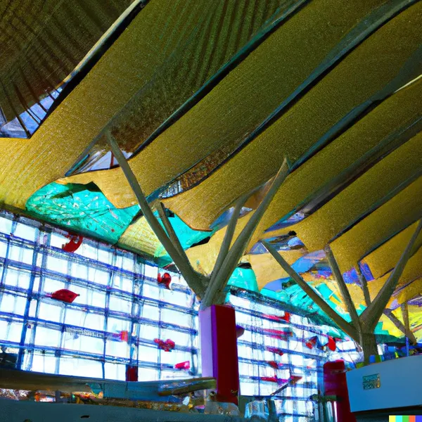 The airport - generated by DALL-E