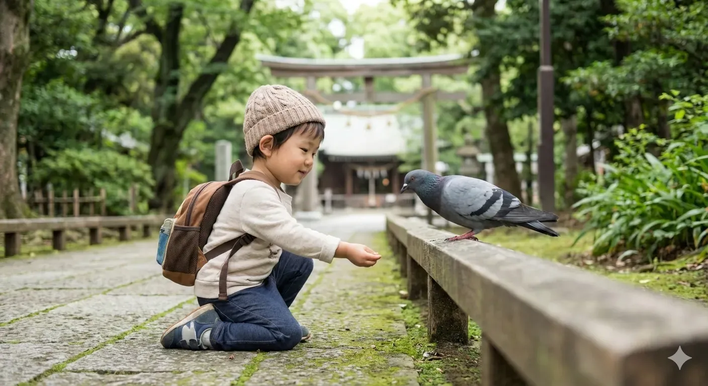 Hato San - a pigeon in Japan