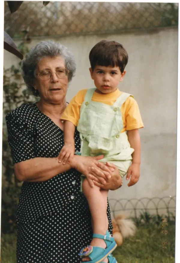 Elderly woman in contemplation