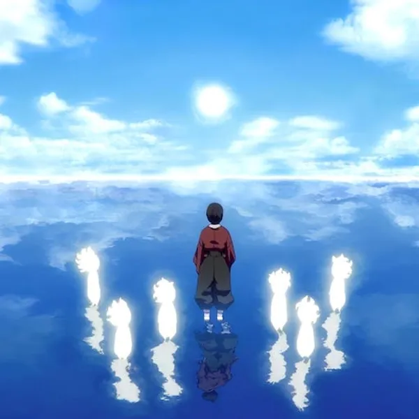 A serene zen garden with raked gravel, stones, and minimal plantings representing the tranquil mental space described in the meditation